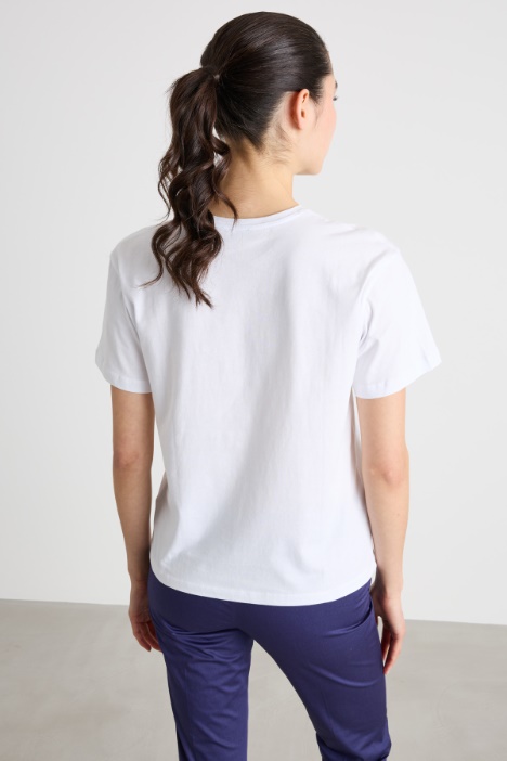 T-shirt leggermente over con stampa