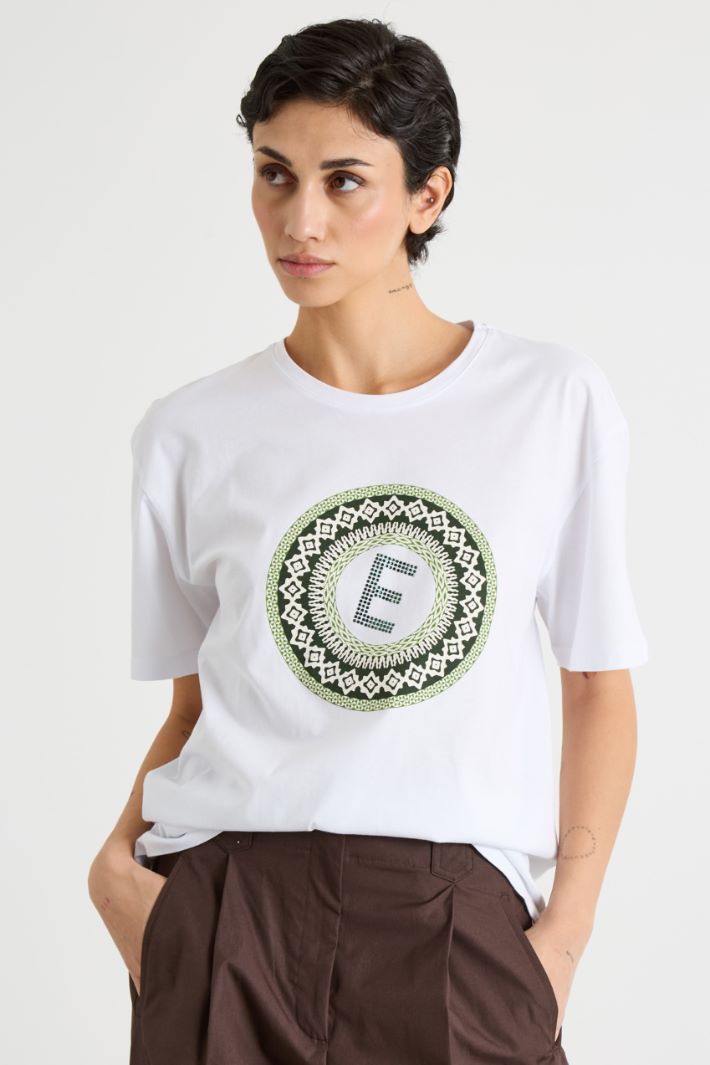 Slightly oversized printed T-shirt Intrend - 2