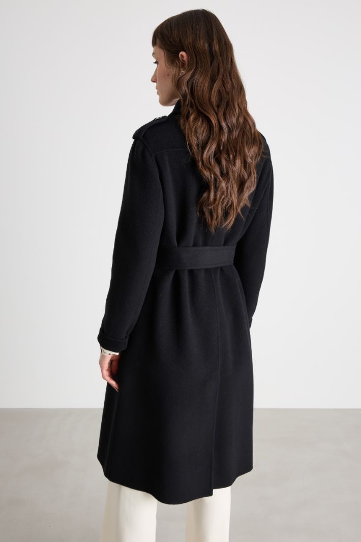 Belted double-breasted coat Intrend - 4