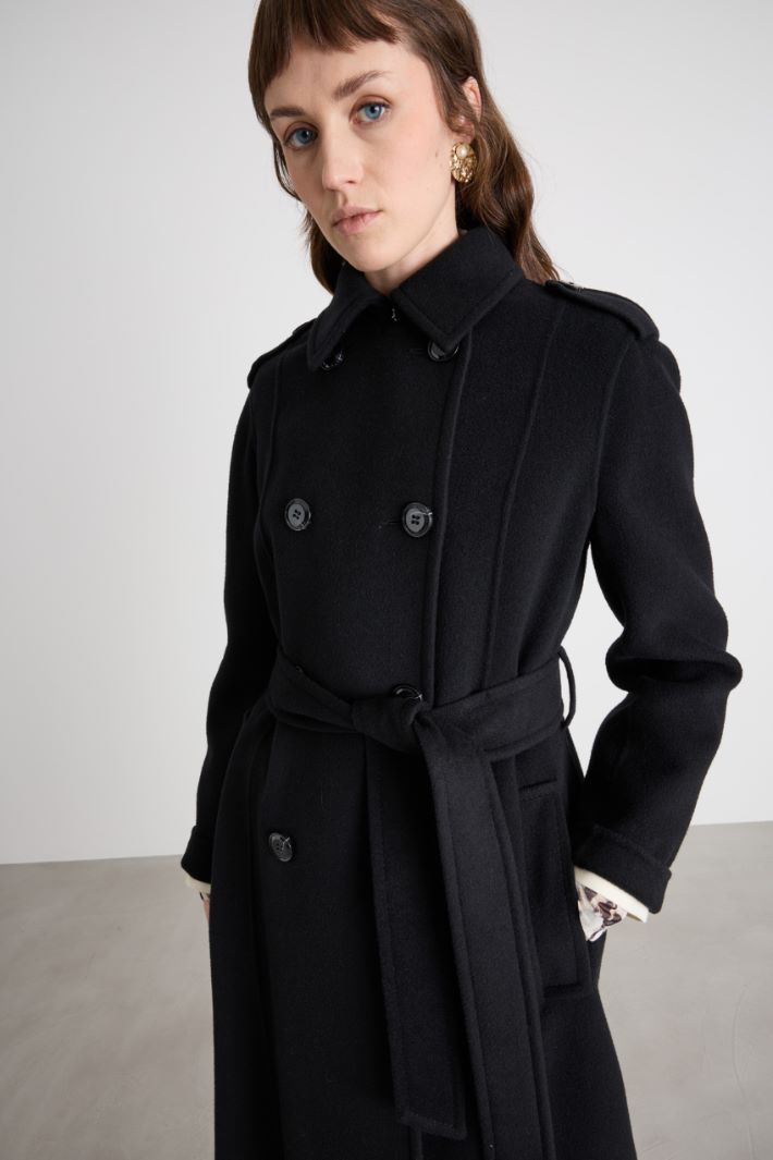 Belted double-breasted coat Intrend - 3