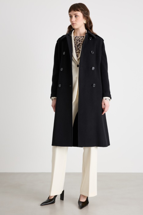 Belted double-breasted coat Intrend