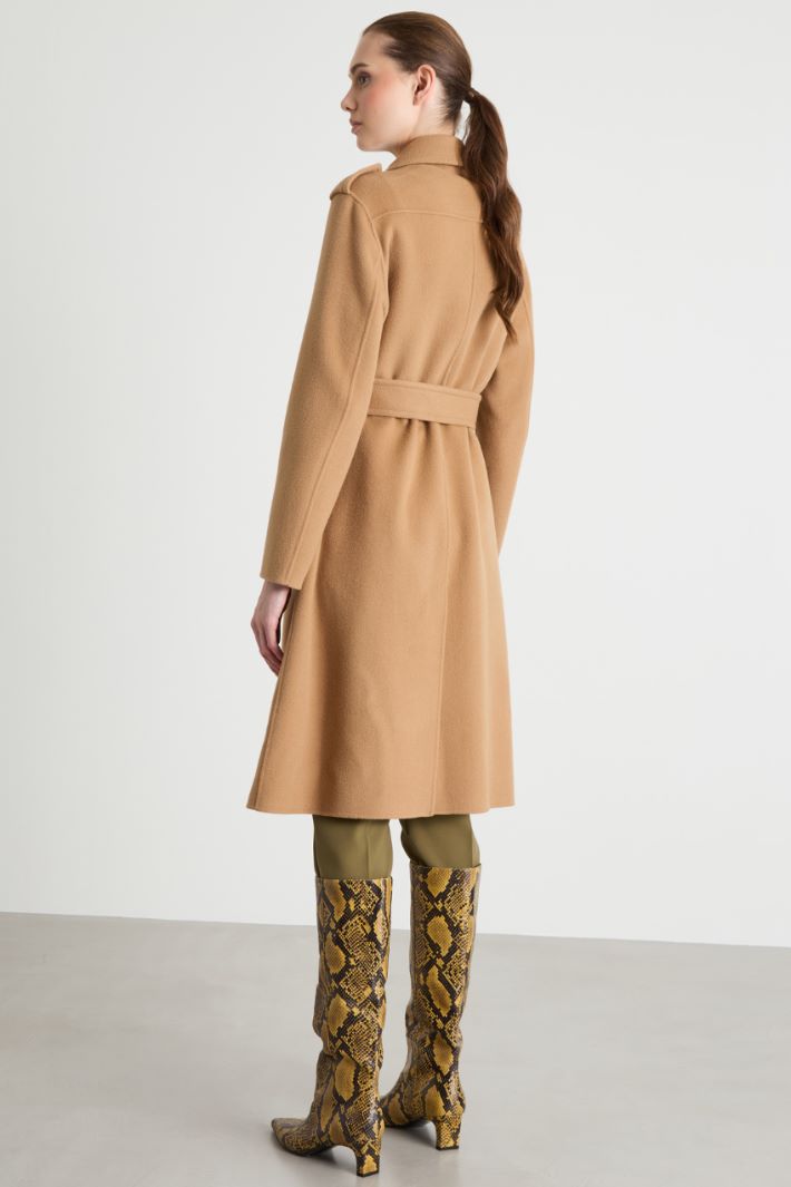 Belted double-breasted coat Intrend - 4