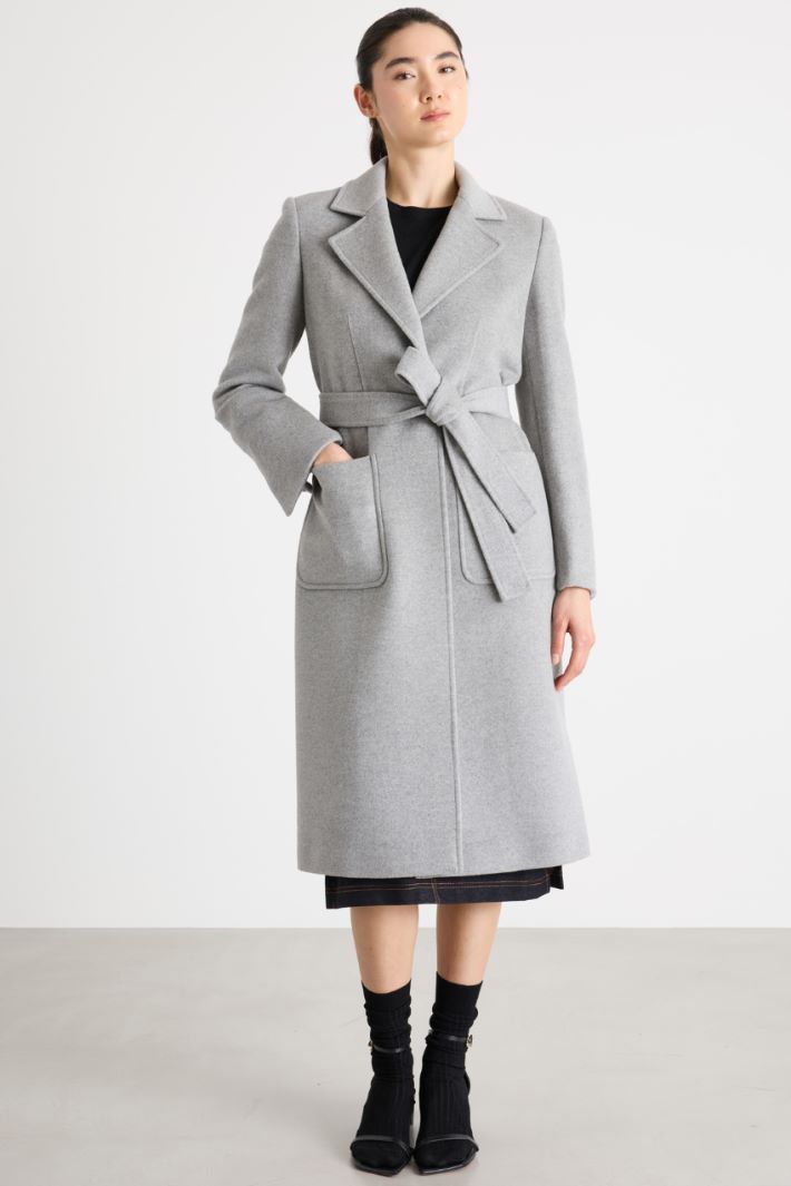 Cappotto a vestaglia in drap Intrend - 2
