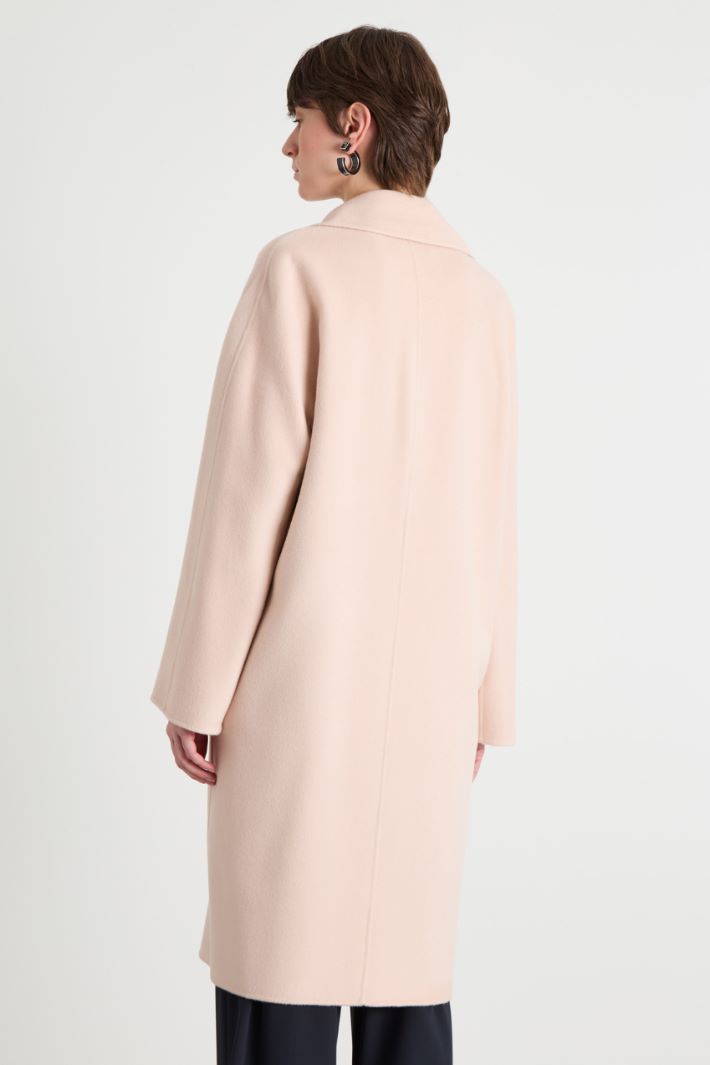 Double-breasted coat - PINK - Intrend - 4