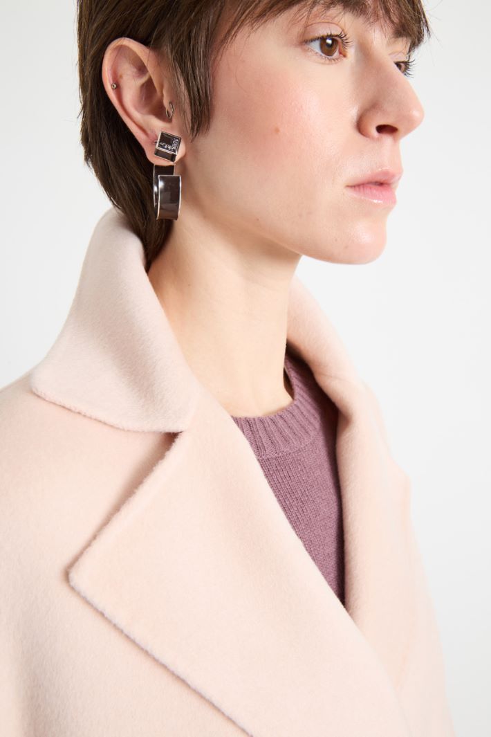 Double-breasted coat - PINK - Intrend - 3