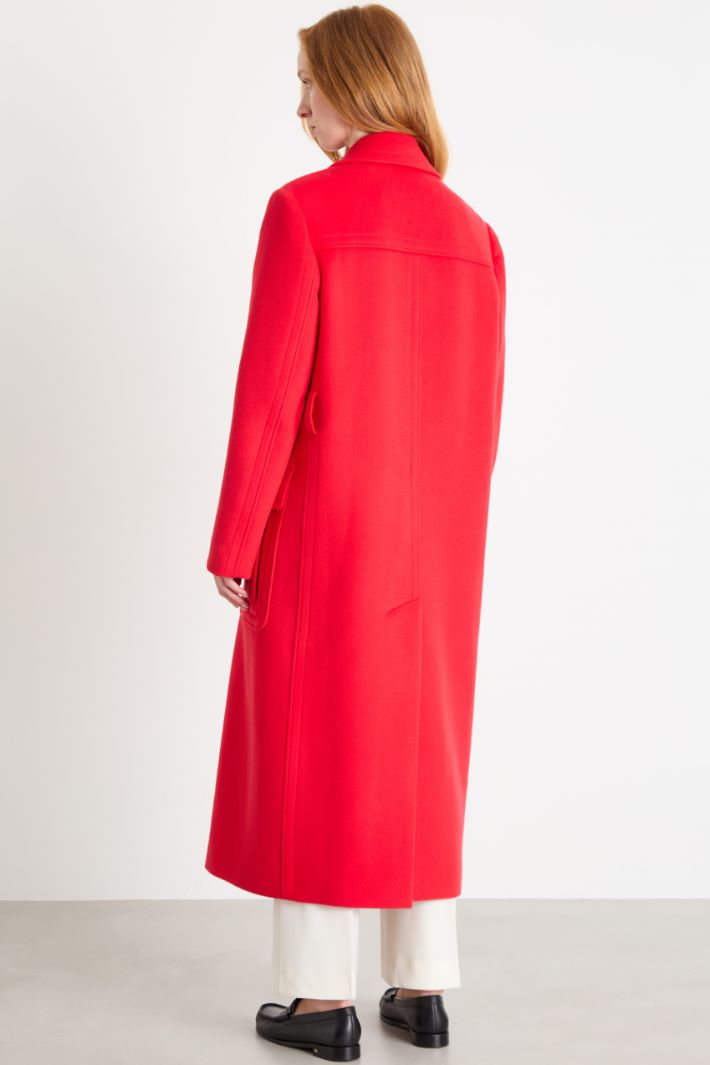 Abrigo cruzado con cinturón Intrend - 4