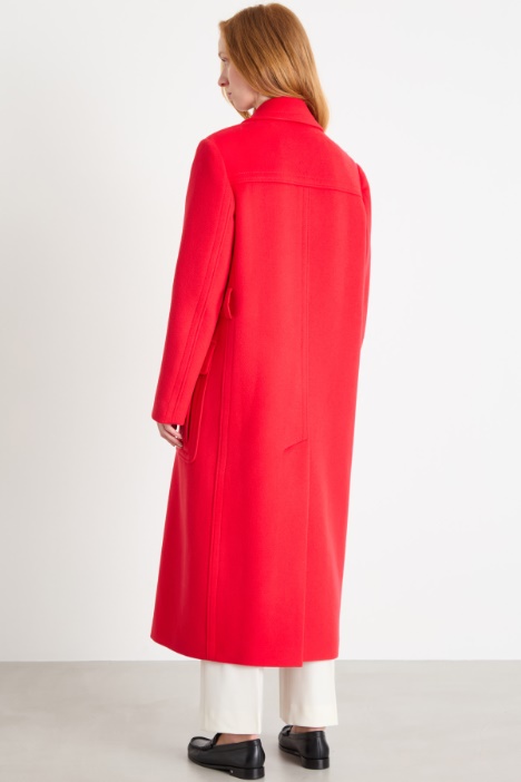 Cappotto doppiopetto con cintura