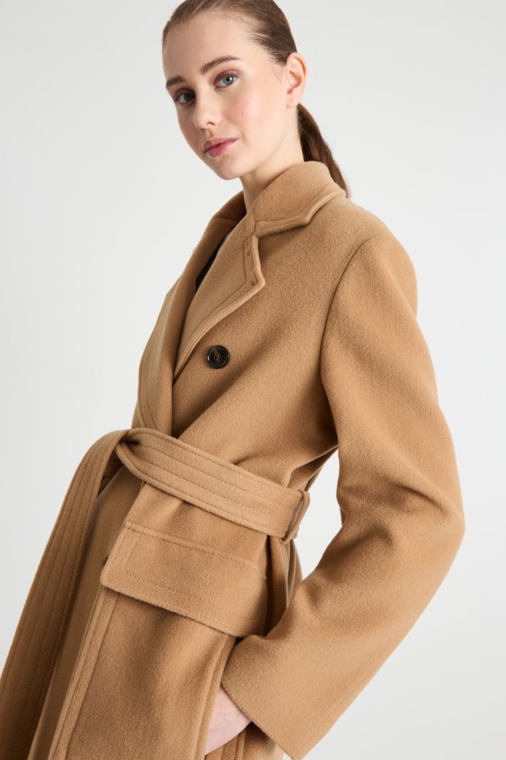 Belted double-breasted coat Intrend - 3