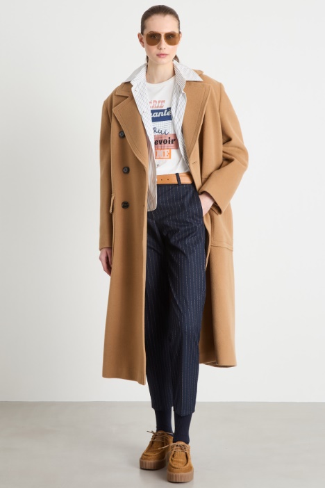 Belted double-breasted coat Intrend