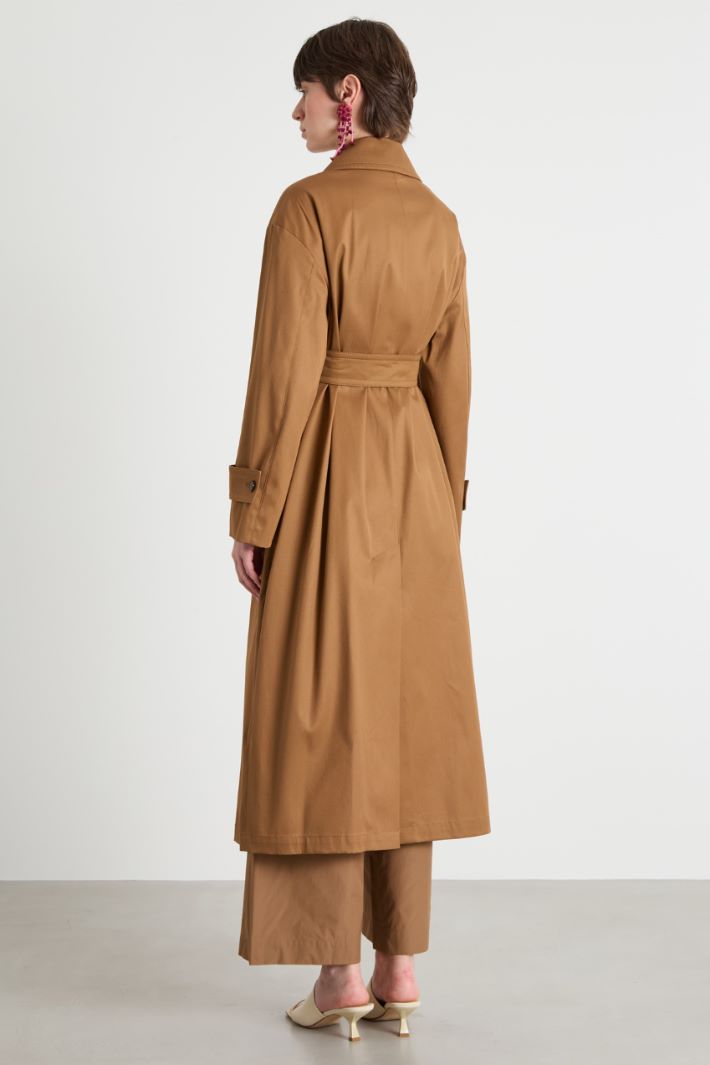 Water-repellent gabardine trench coat Intrend - 4