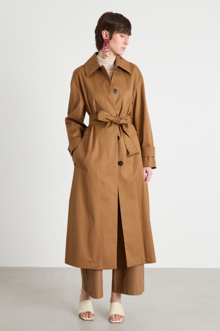 Water-repellent gabardine trench coat Intrend - 2