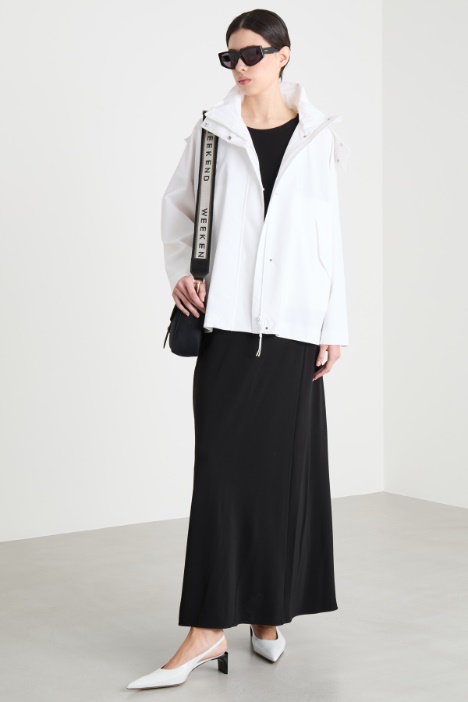 Hooded technical canvas jacket Intrend