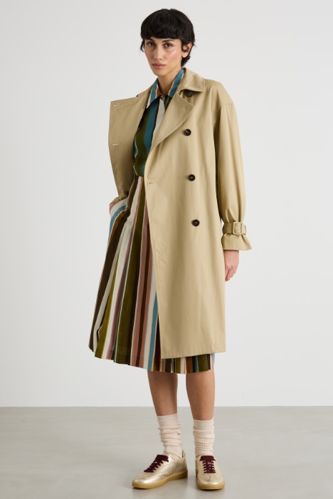 Trench corto cruzado