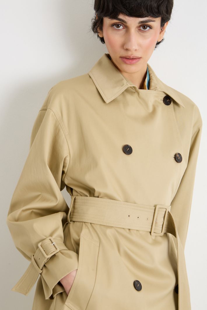 Trench corto cruzado Intrend - 3