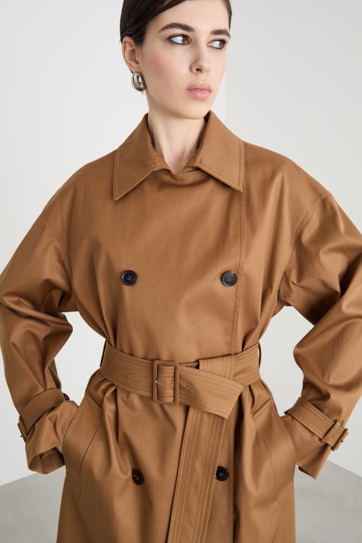 Trench corto doppiopetto Intrend - 3