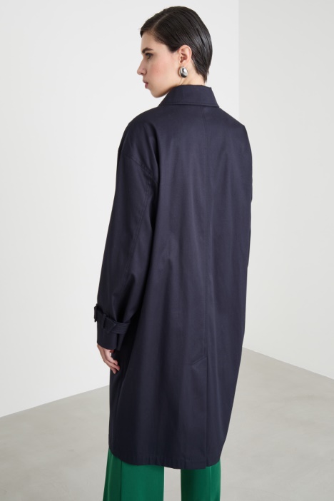 Trench corto cruzado