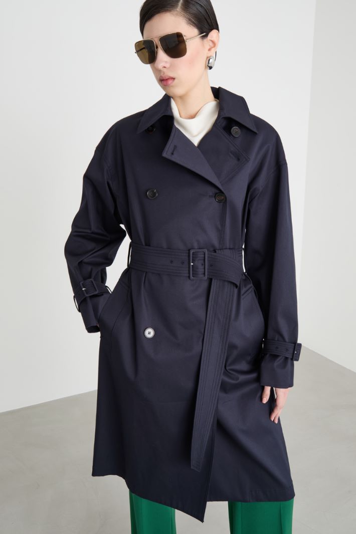 Trench corto cruzado Intrend - 2