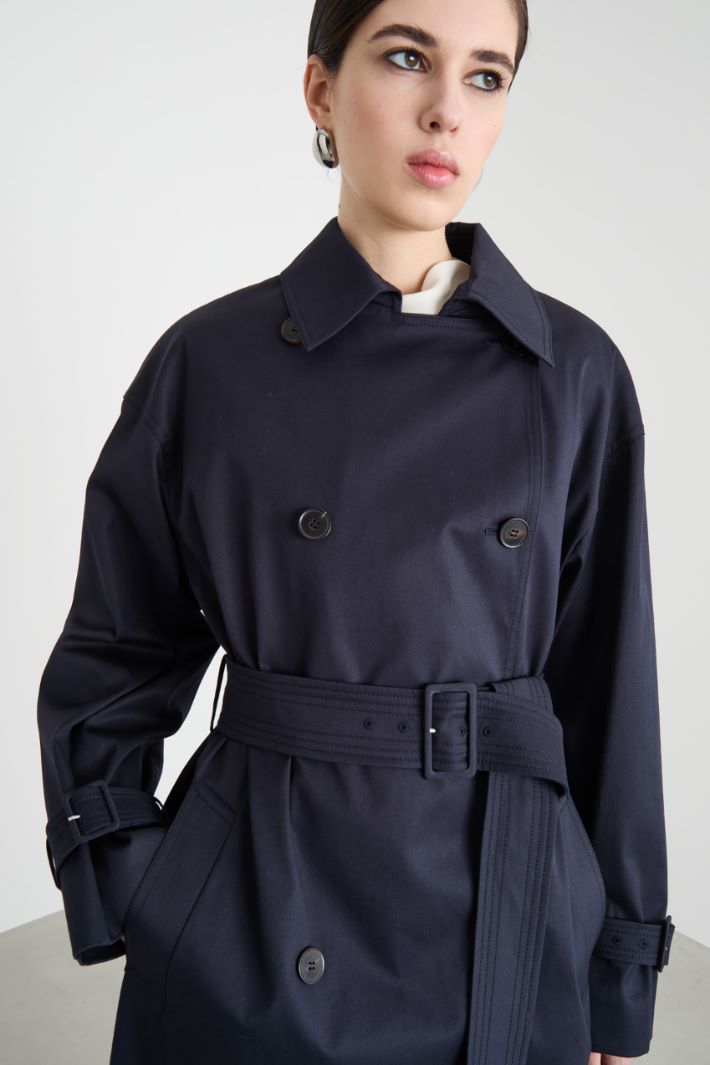 Trench corto cruzado Intrend - 3