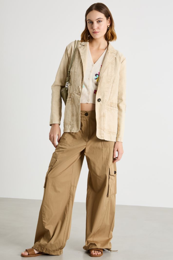 Blazer de lona Intrend