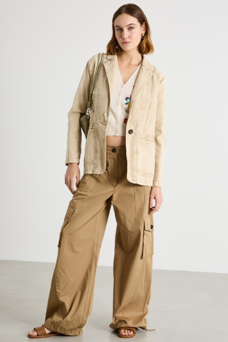 Blazer de lona Intrend