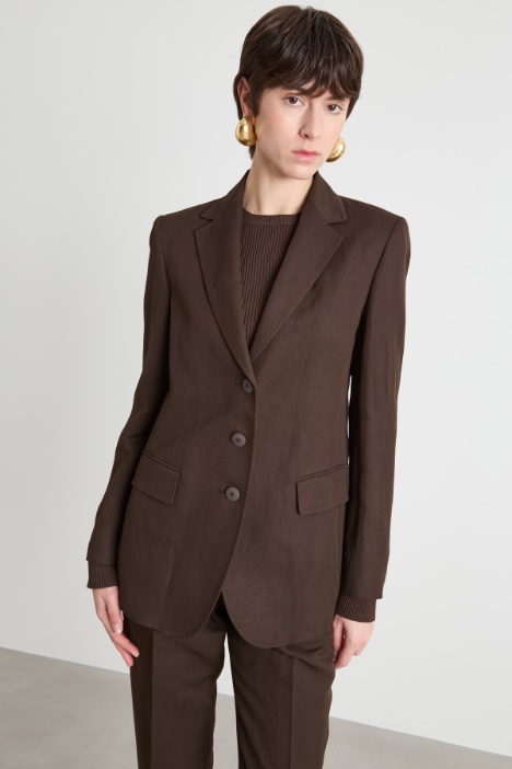 Linen and viscose blazer Intrend