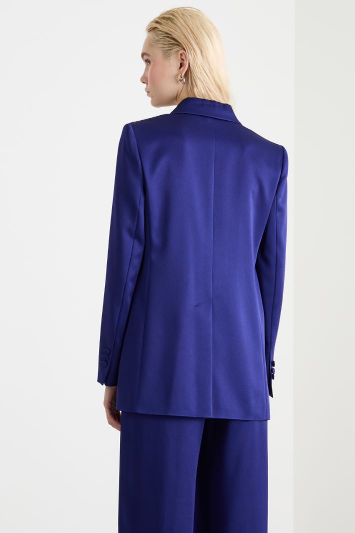 Satin blazer with peak lapels Intrend - 4