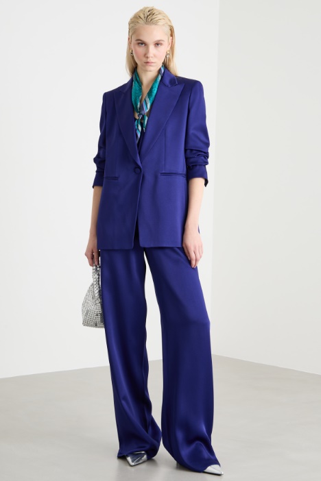 Satin blazer with peak lapels Intrend