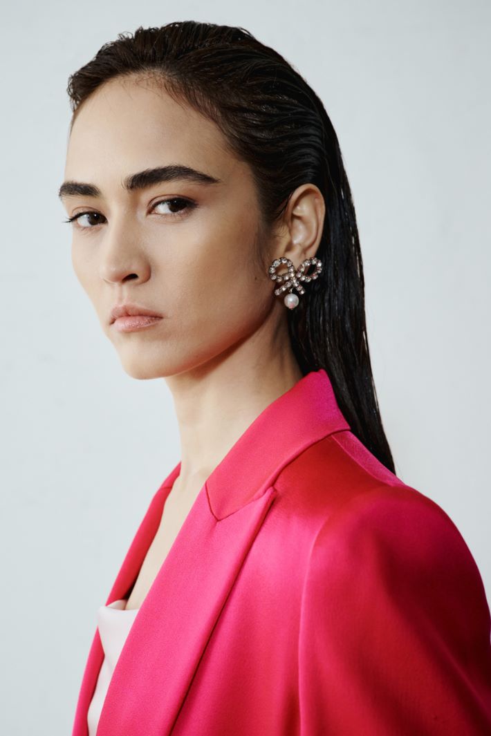 Satin blazer with peak lapels Intrend - 6