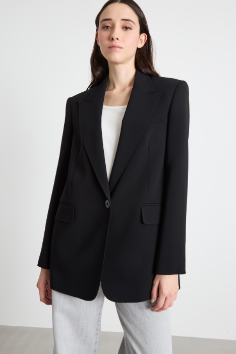 Single-breasted cady blazer Intrend
