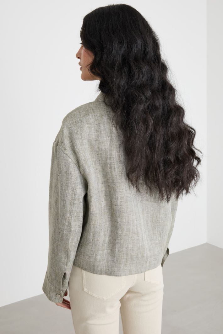 Giacca cropped boxy Intrend - 4