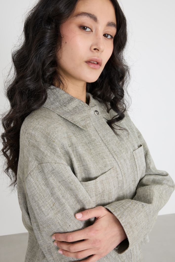 Giacca cropped boxy Intrend - 3