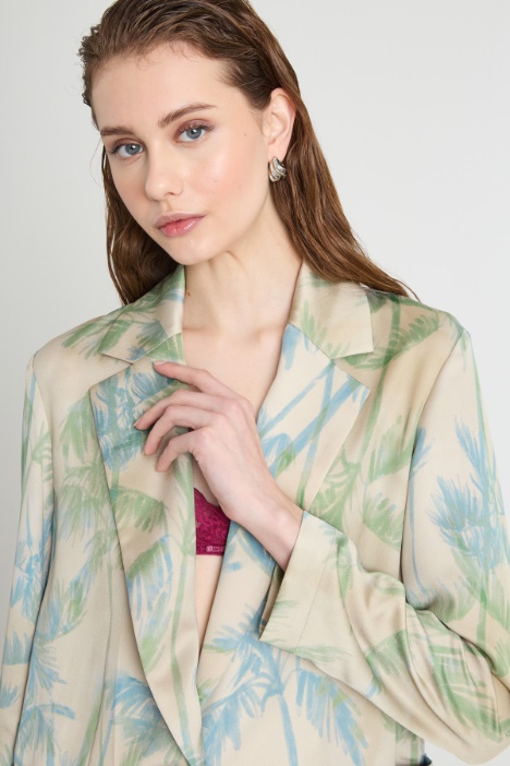 Blazer in raso
