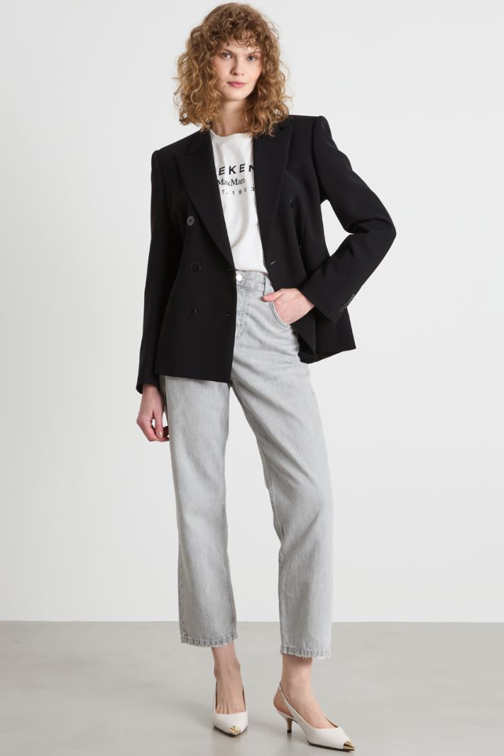Double-breasted cady blazer Intrend