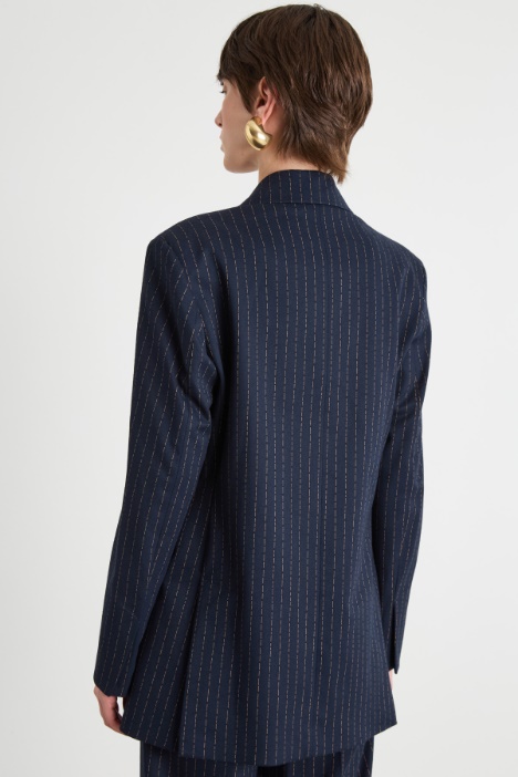 Blazer doppiopetto in flanella