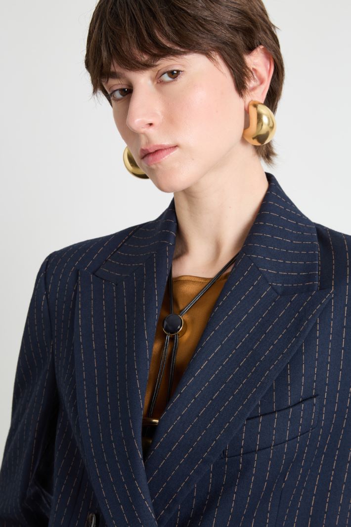 Double-breasted flannel blazer Intrend - 3