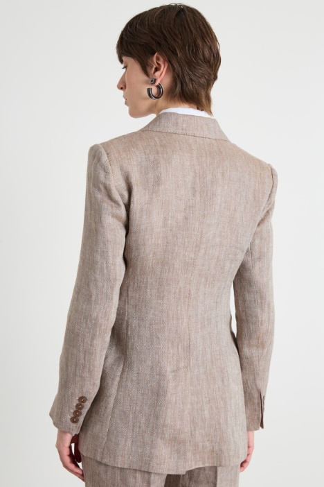 Blazer con bolsillos de parche