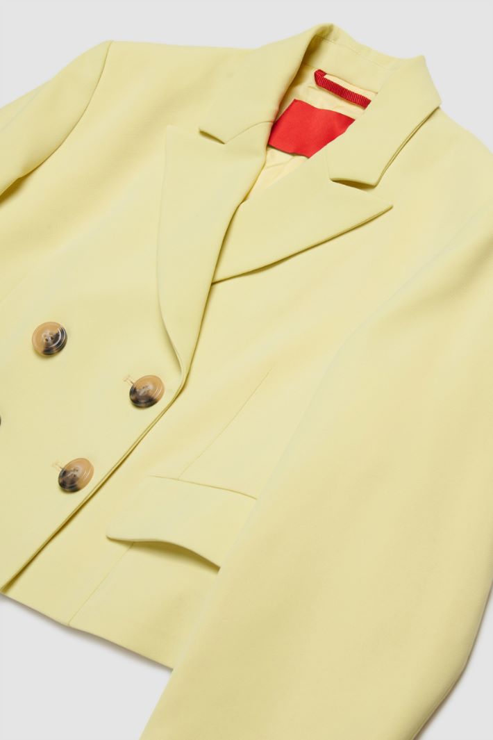 Cropped Double-Breasted Blazer Intrend - 2