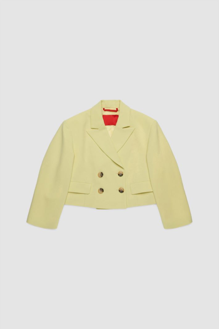 Cropped Double-Breasted Blazer Intrend