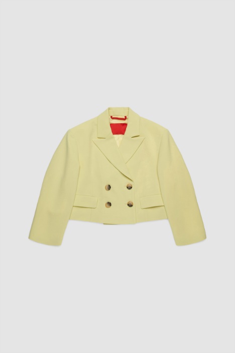 Cropped Double-Breasted Blazer Intrend