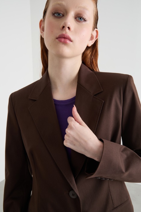 Blazer in gabardina