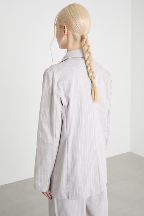 Blazer oversize gessato