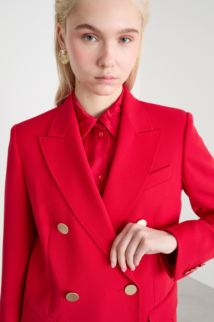 Straight-fit double-breasted blazer Intrend - 3