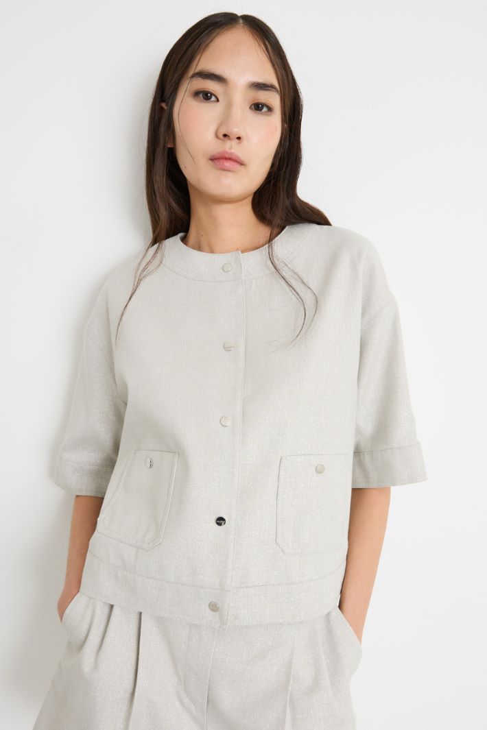 Short-sleeved boxy jacket Intrend - 2