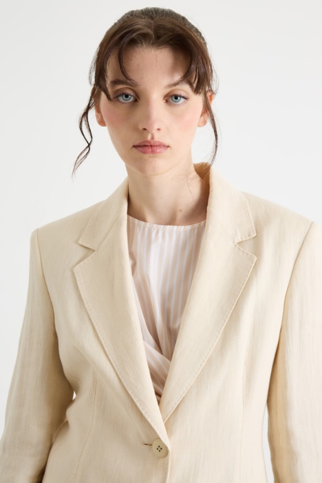 Blazer de batavia de lino