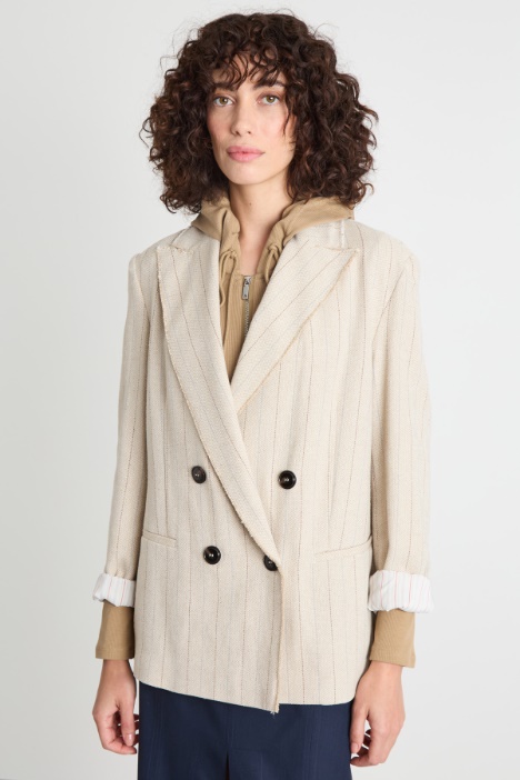 Double-breasted pinstripe blazer Intrend