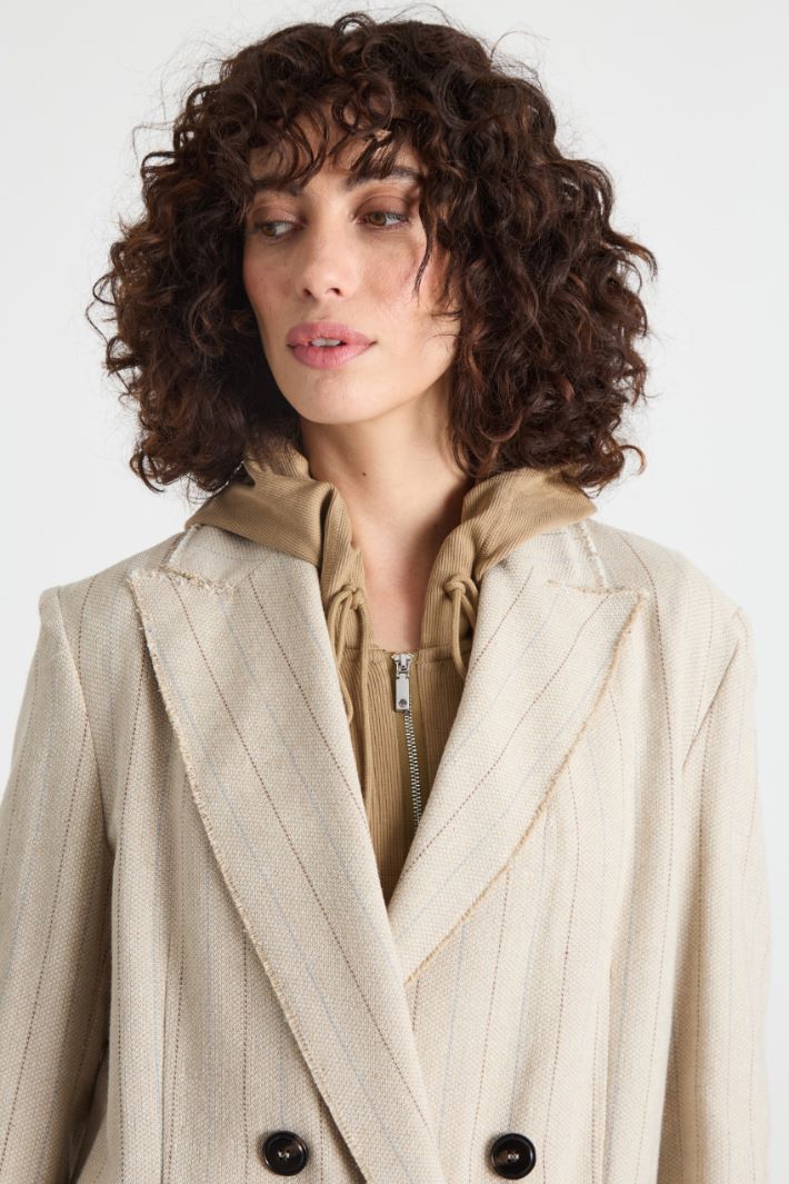 Double-breasted pinstripe blazer Intrend - 3