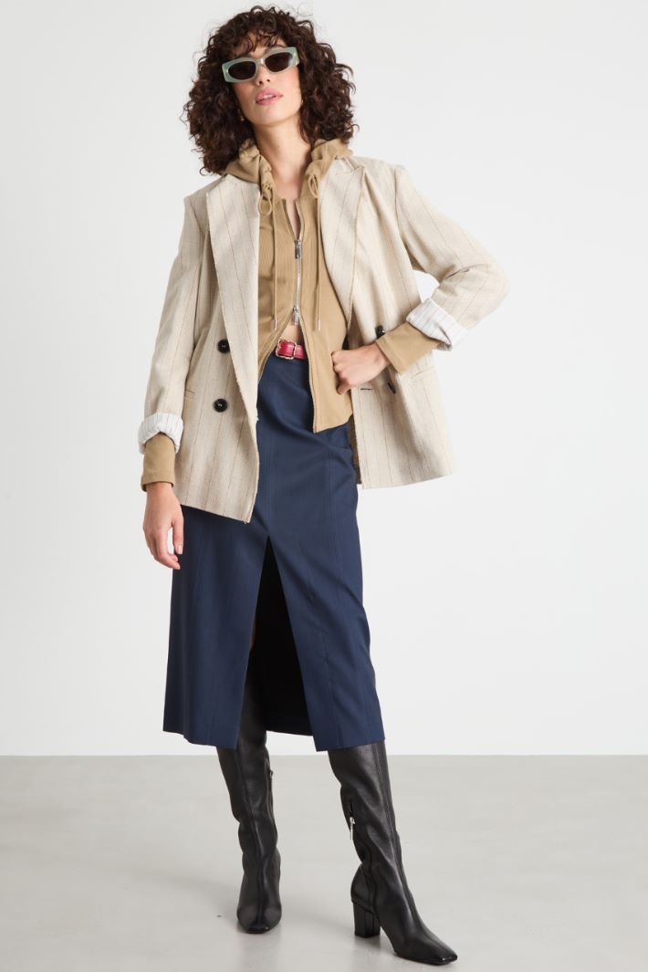 Double-breasted pinstripe blazer Intrend