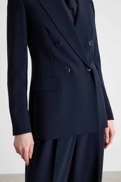 Blazer doppiopetto con maxi rever