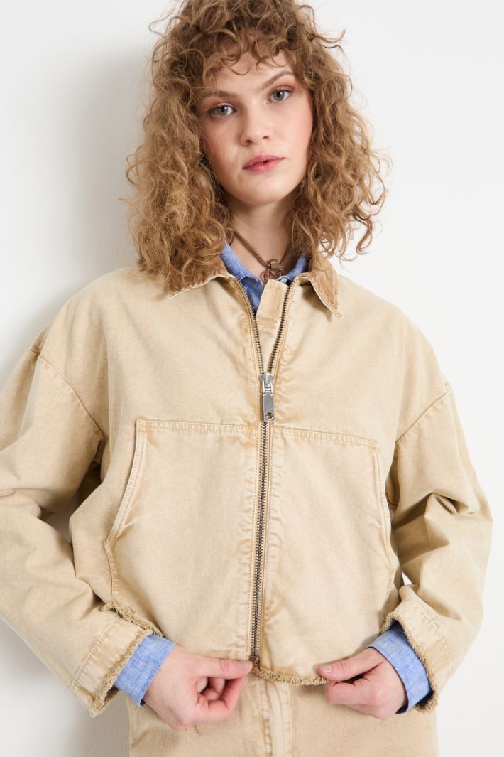 Canvas jacket with oversized pockets Intrend - 2