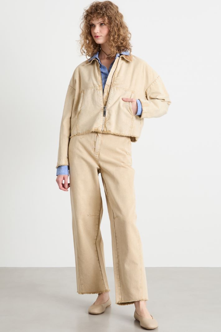 Canvas jacket with oversized pockets Intrend